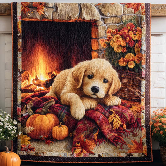 Pumpkin Pup Quilted Blanket NCU0NT9032