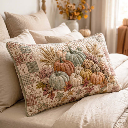 Pumpkin Season Quilted Bedding Pillow Case NCU0TD3114