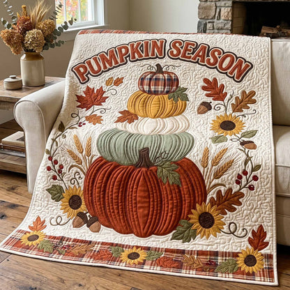 Pumpkin Season Quilted Blanket NCU0XD2899