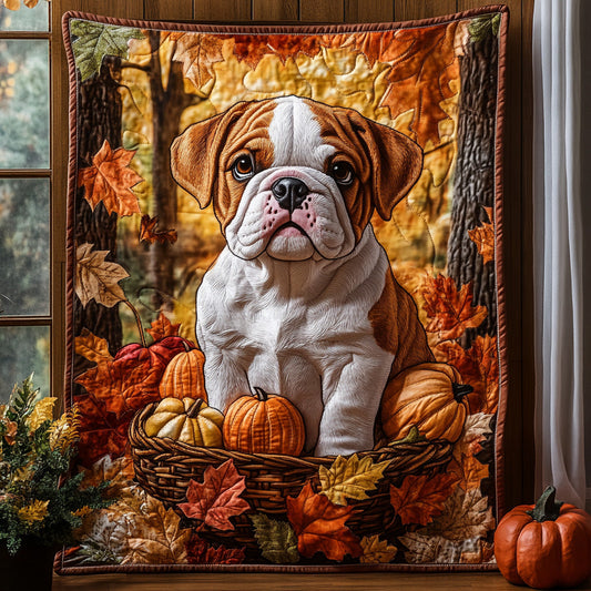 Pumpkin Snorts Quilted Blanket NCU0DV7122