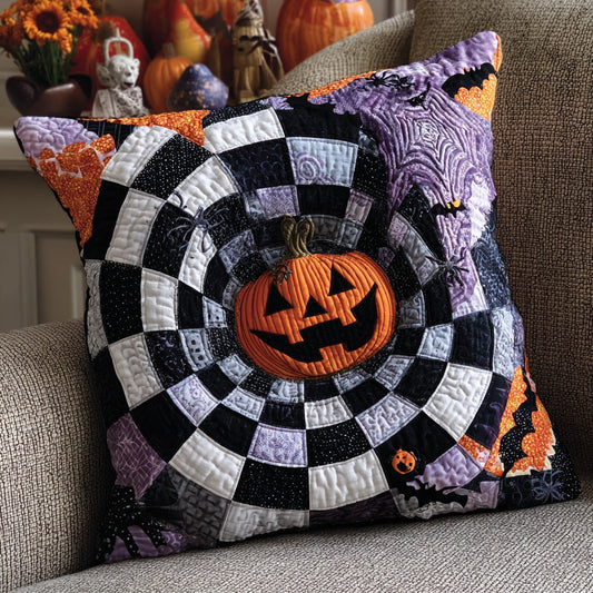 Pumpkin Spiral Quilted Pillow Case NCU0DV7381