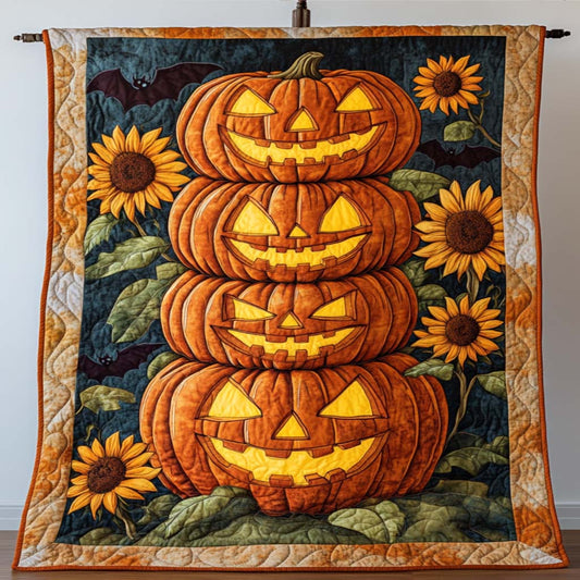 Pumpkin Tower Quilted Blanket NCU0NT9526