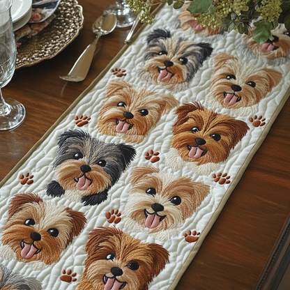 Puppy Parade Quilted Table Runner NCU0VH4953