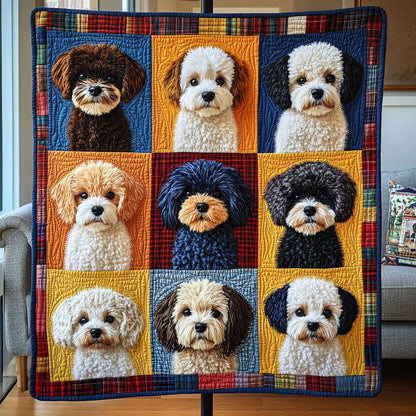 Puppy Patch Paradise Quilted Blanket NCU0PT3692