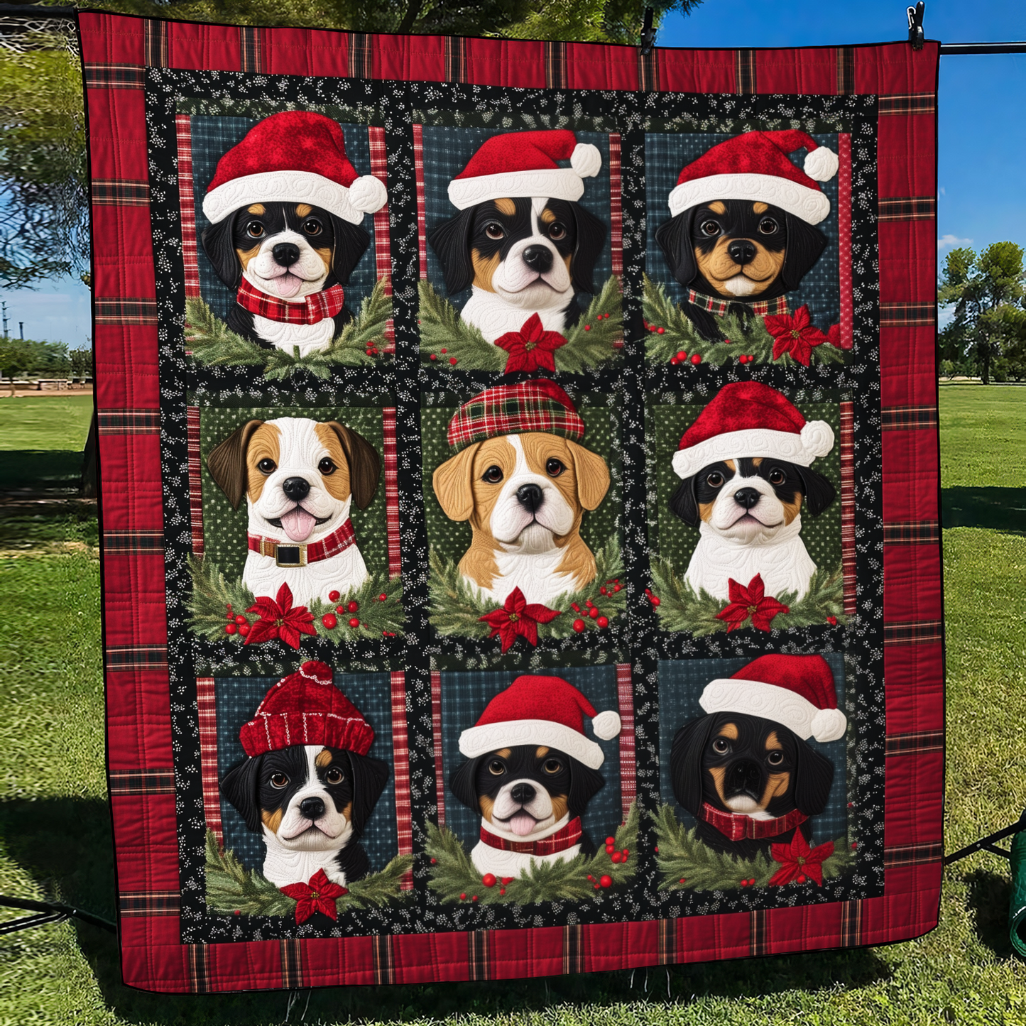 Puppy Winter Dreams Quilted Blanket NCU0VL604