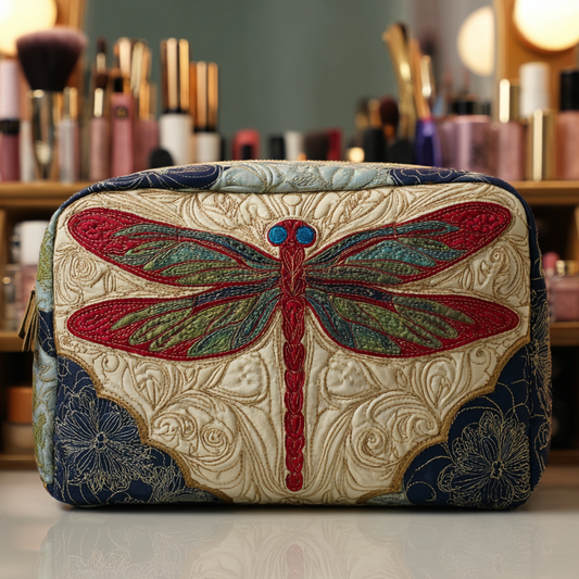 Pure Dragonfly Quilted Makeup Bag NCU0DK10235