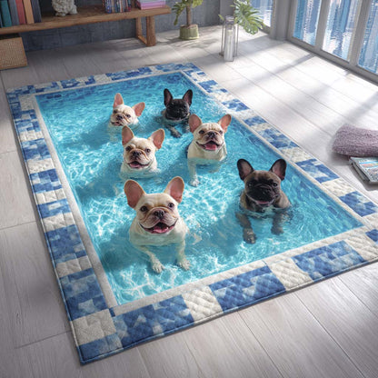 Pure French Bulldog Area Rug NCU0HH1924