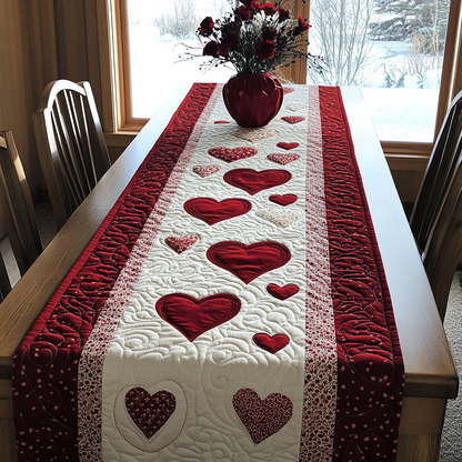 Pure Heart Quilted Table Runner NCU0DK8941