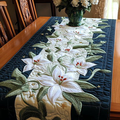 Pure Lily Grace Quilted Table Runner NCU0NT4625