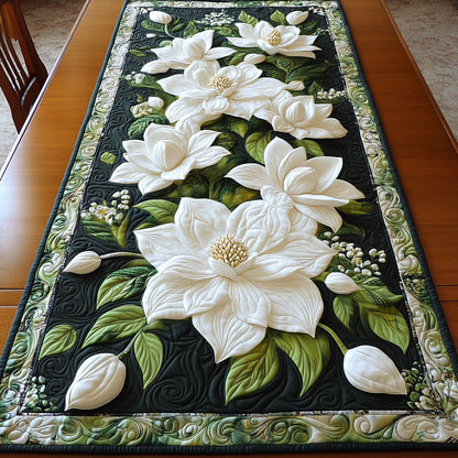 Pure Magnolia Charm Quilted Table Runner NCU0PT3986