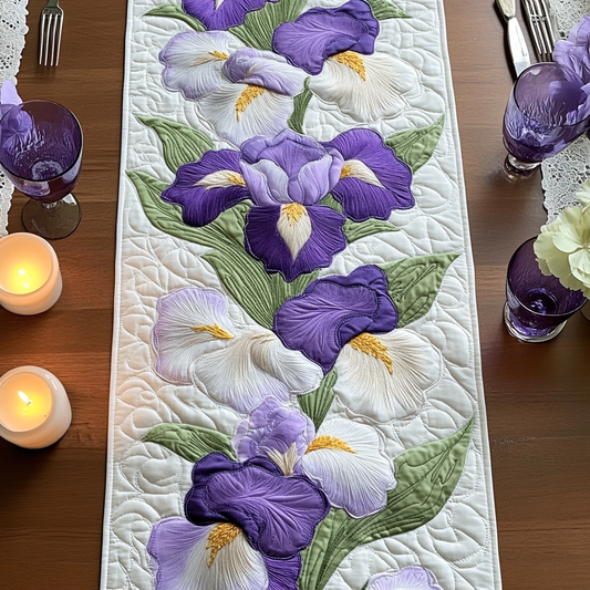 Purple Delight Quilted Table Runner NCU0VH4699