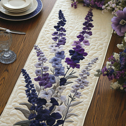 Purple Elegance Quilted Table Runner NCU0PT6870