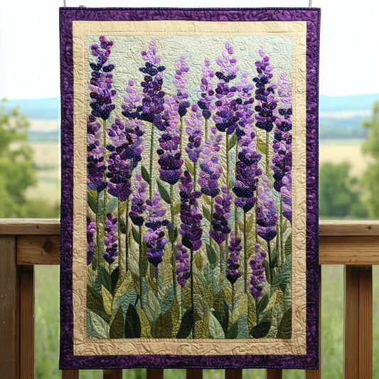 Purple Meadow Dreams Quilted Blanket NCU0TV101