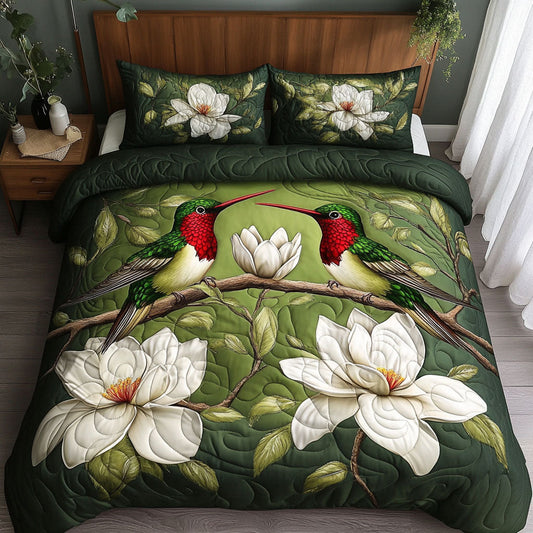 Purple Paradise 3-Piece Quilted Bedding Set NCU0NT6199