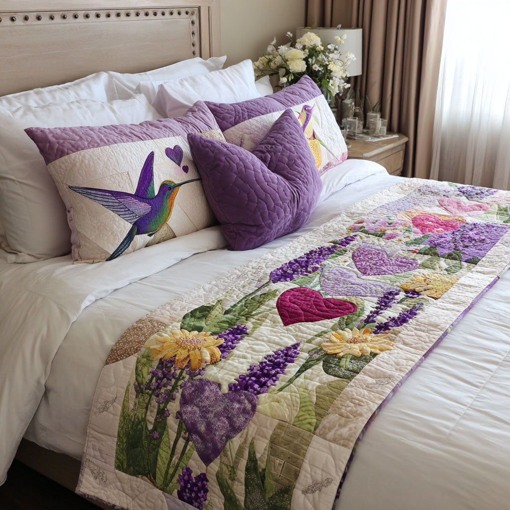 Purple Whispers Quilted Bed Runner NCU0PT10850