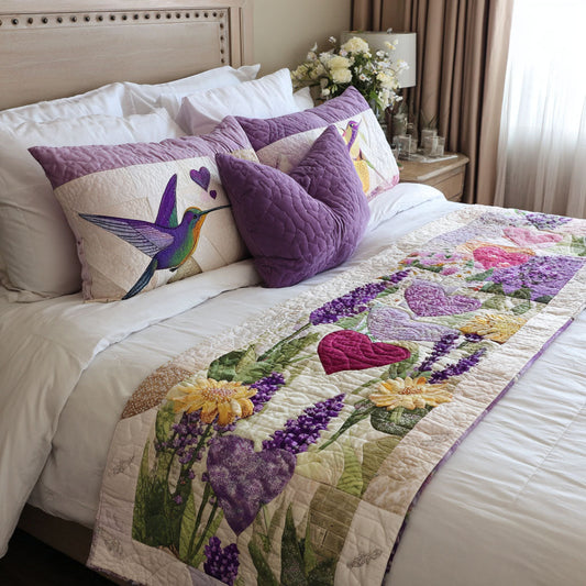 Purple Whispers Quilted Bed Runner NCU0PT10850