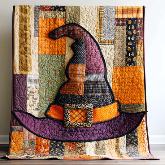 Purple Witch Hat Quilted Blanket NCU0NT9510