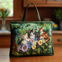 Purr Haven Quilted Tote Bag NCU0NT8609