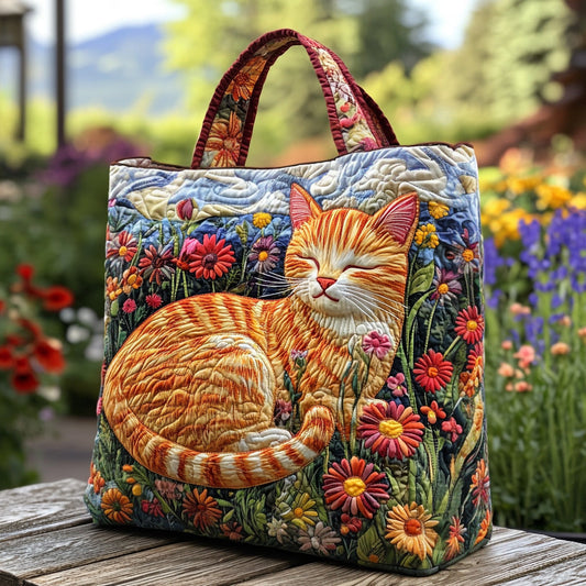 Purrfect Naps Quilted Tote Bag NCU0DV7277