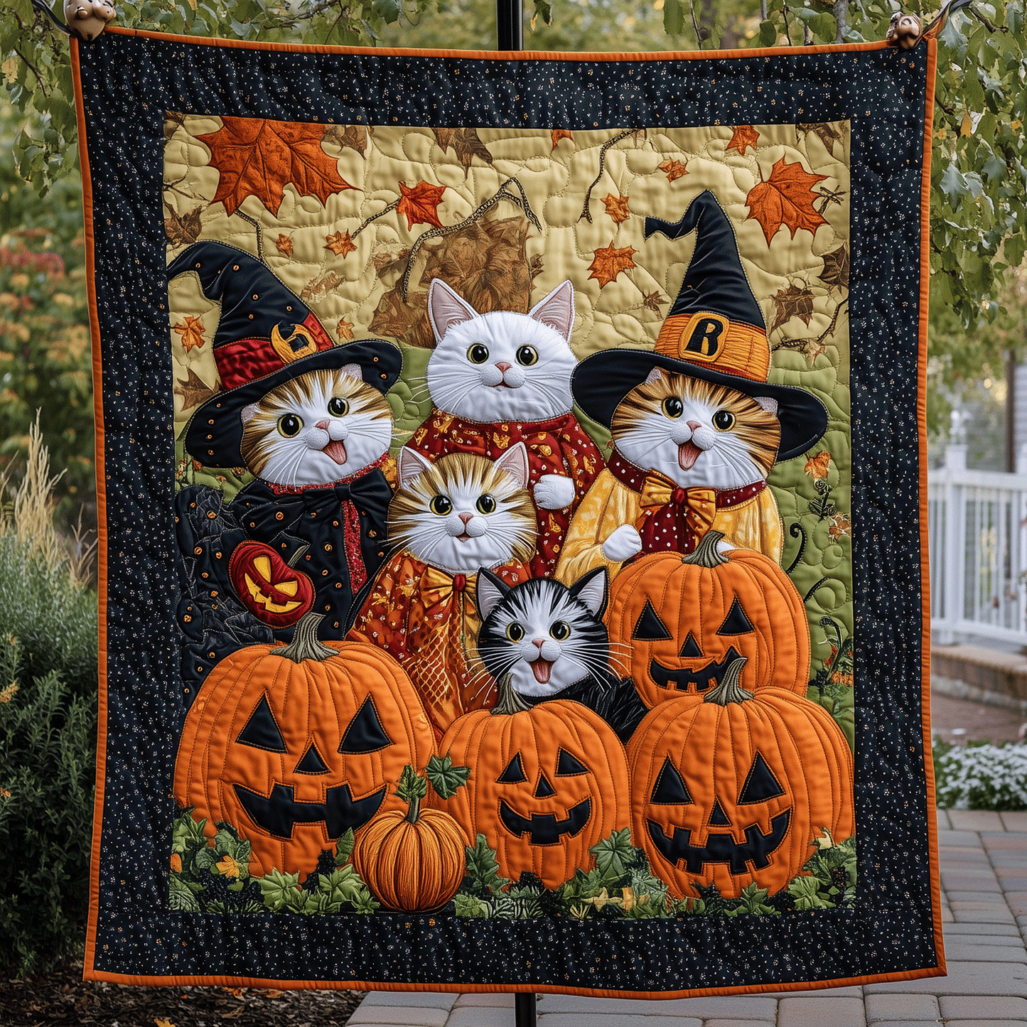 Purrfectly Haunted Quilted Blanket NCU0TH1514