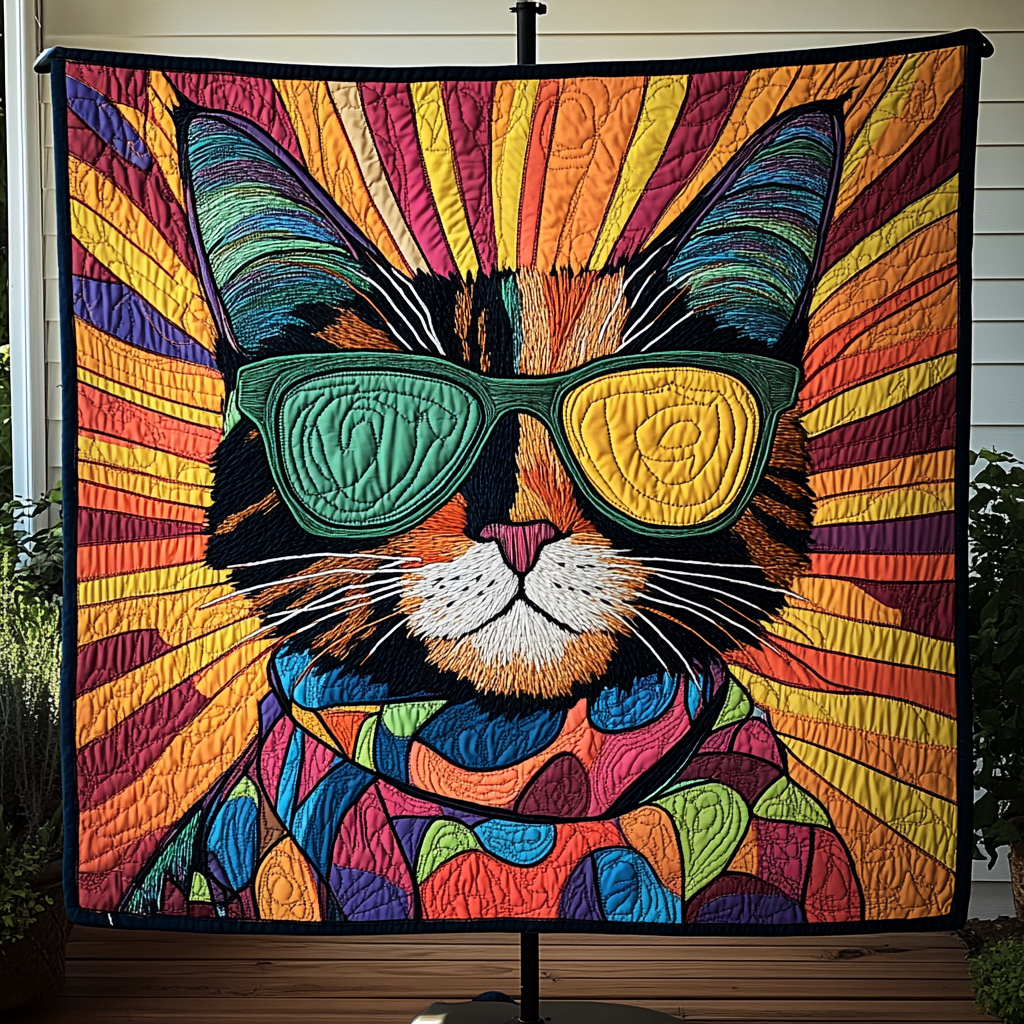 Purring Grace Quilted Blanket NCU0DK4699