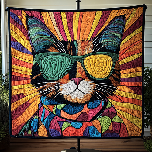 Purring Grace Quilted Blanket NCU0DK4699