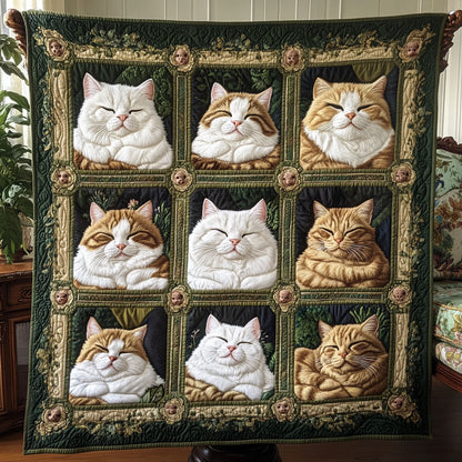 Purring Grounds Quilted Blanket NCU0PT7362