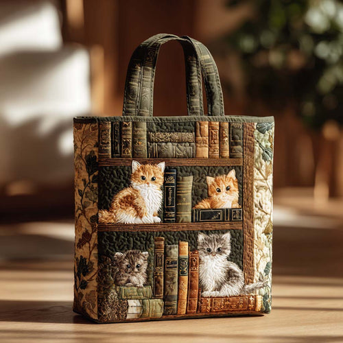 Purring Tale Quilted Tote Bag NCU0TD172