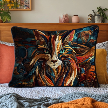 Purrs And Patches Quilted Bedding Pillow Case NCU0DK2033