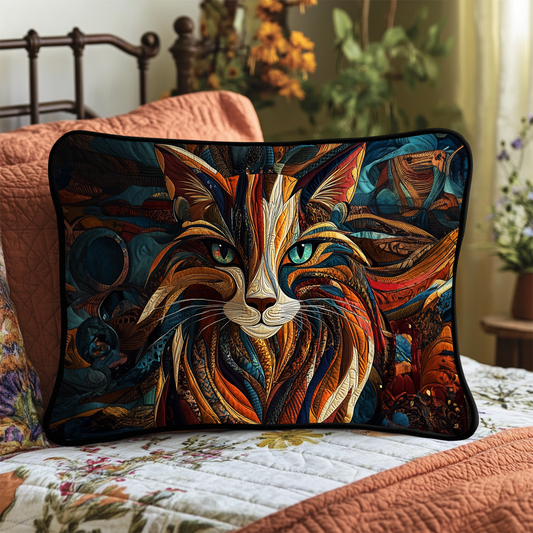 Purrs And Patches Quilted Bedding Pillow Case NCU0DK2033