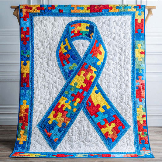 Puzzle Ribbon Quilted Blanket NCU0NT9585