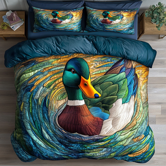 Quack Delight Quilted Bedding Set NCU0DK6436