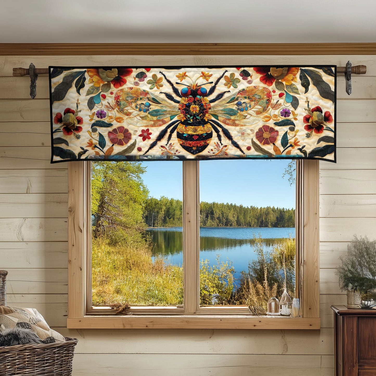 Queen Bee Elegance Quilted Valance NCU0PT5104