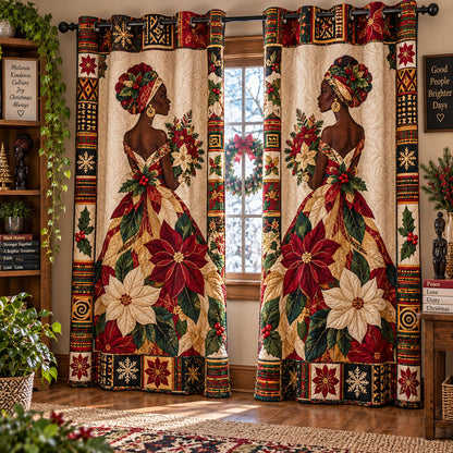 Queens of Christmas Quilted Curtains NCU0PT12104