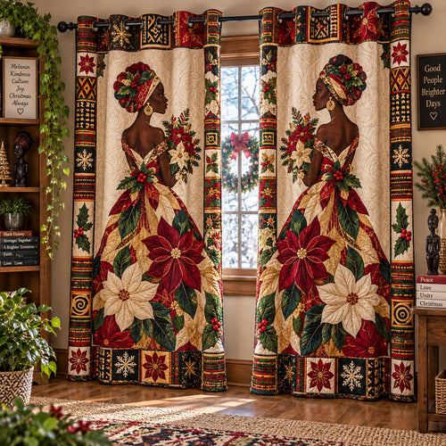 Queens of Christmas Quilted Curtains NCU0PT12104