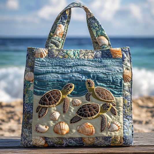 Quiet Adventurer Quilted Tote Bag NCU0PT7997