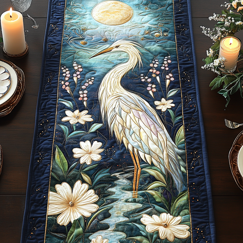 Quiet Beauty Quilted Table Runner NCU0VH2494