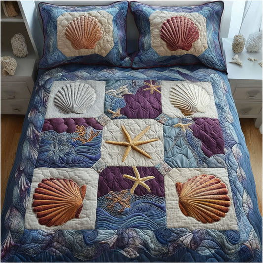 Quiet Coast 3-Piece Quilted Bedding Set NCU0TD2192