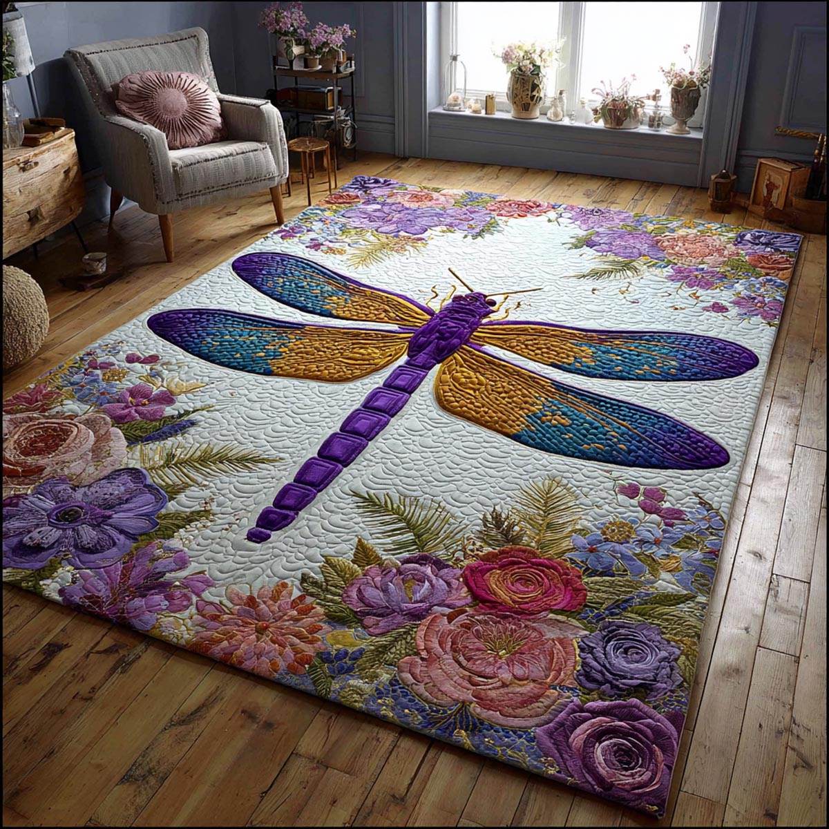 Quiet Dragonfly Area Rug NCU0DV9219