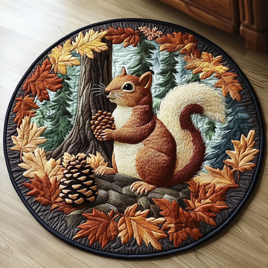 Quiet Escape Quilted Round Mat NCU0VL2067