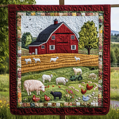 Quiet Farm Quilted Blanket NCU0PT5666