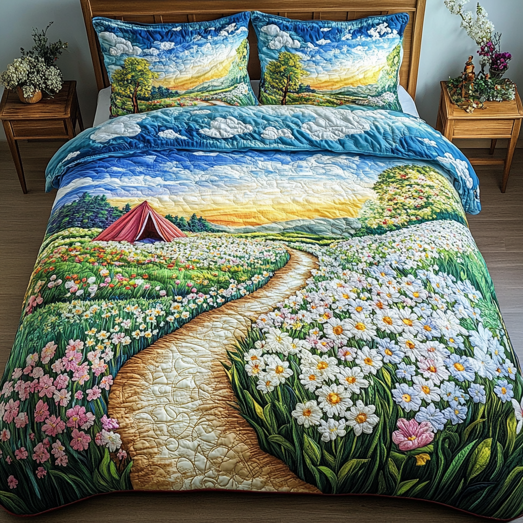 Quiet Getaway 3-Piece Quilted Bedding Set NCU0VH4041