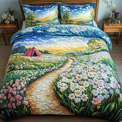Quiet Getaway 3-Piece Quilted Bedding Set NCU0VH4041