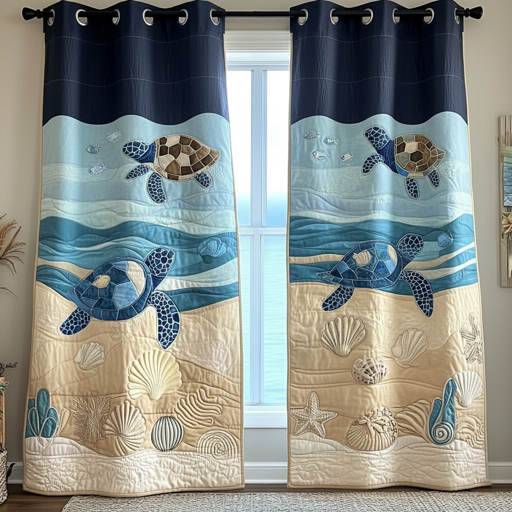 Quiet Journey Quilted Curtains NCU0NT10980