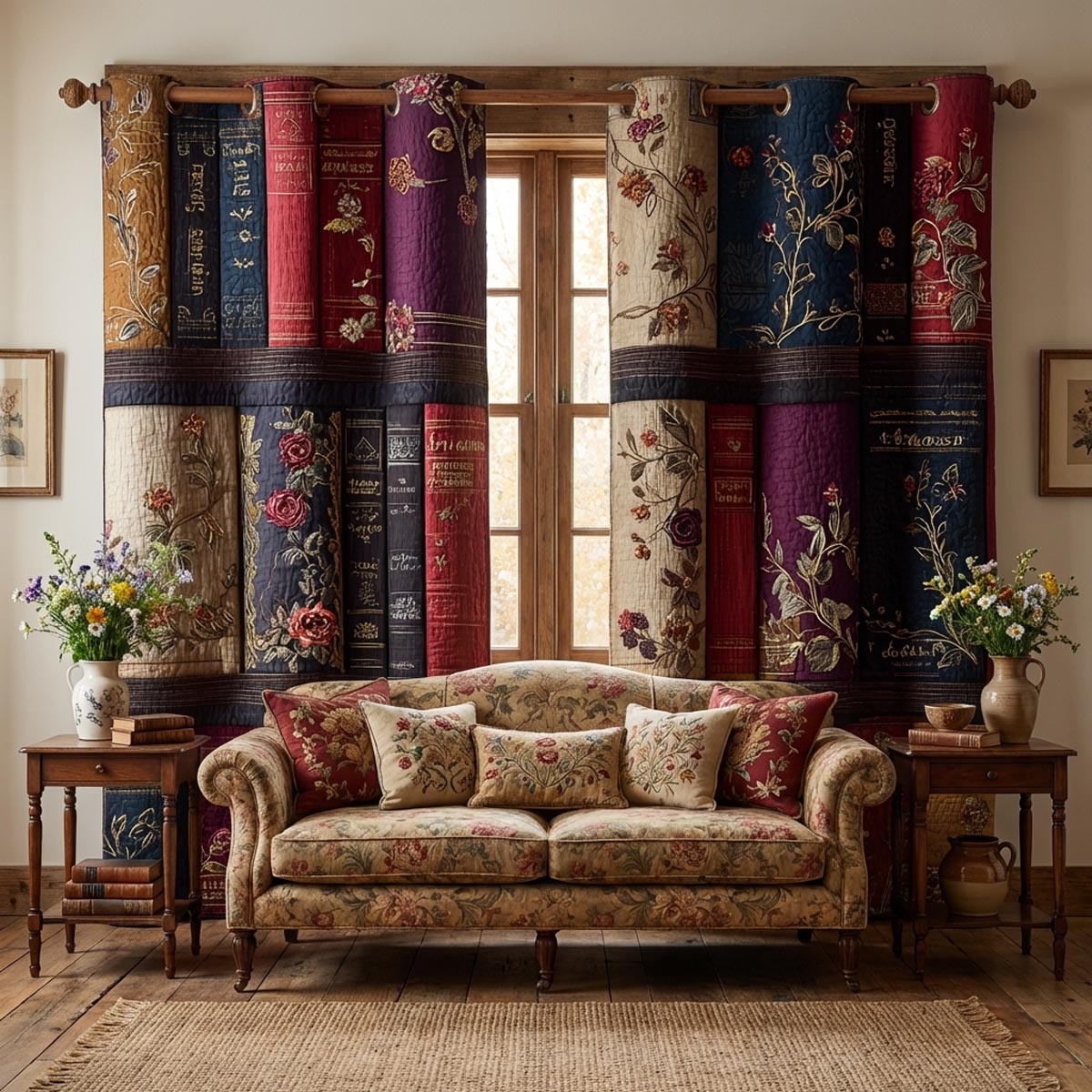 Quiet Library Quilted Curtains NCU0DV9383