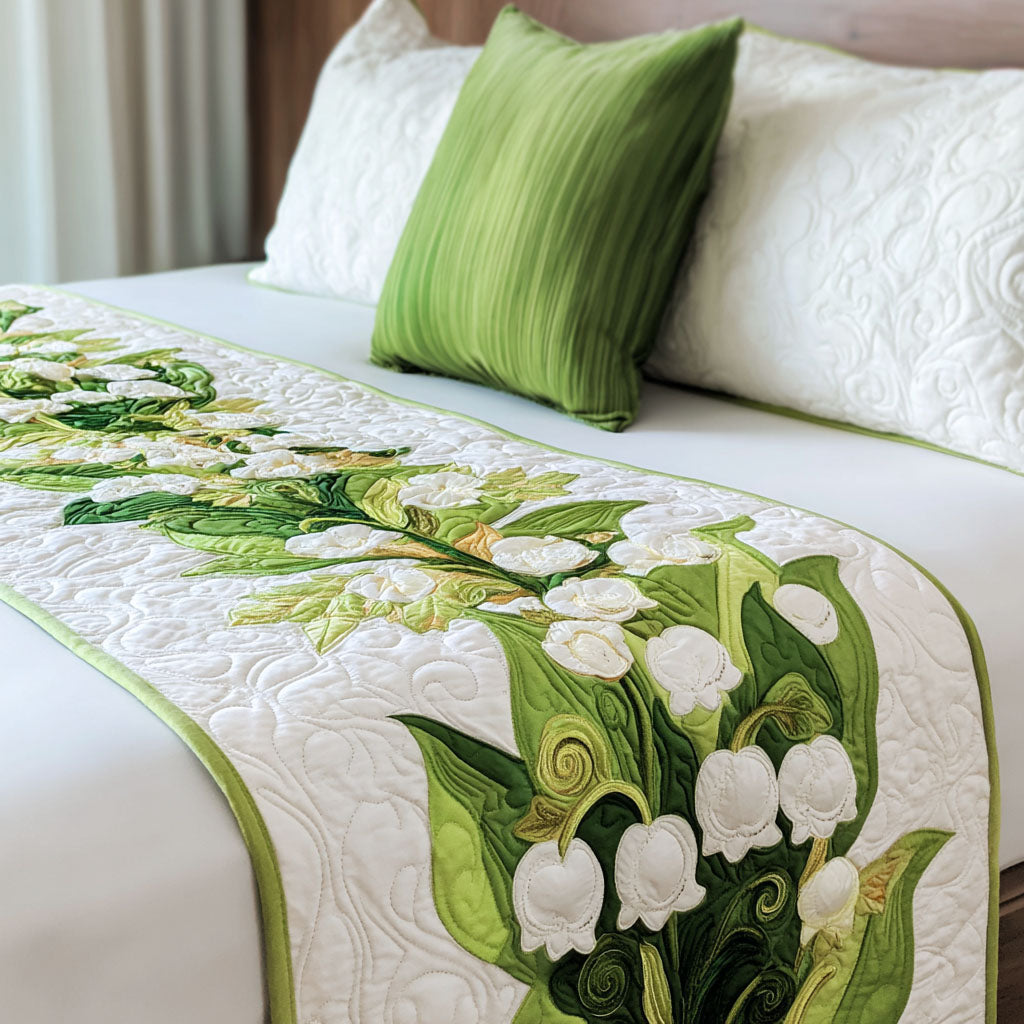 Quiet Meadow Bloom Quilted Bed Runner NCU0PT11166