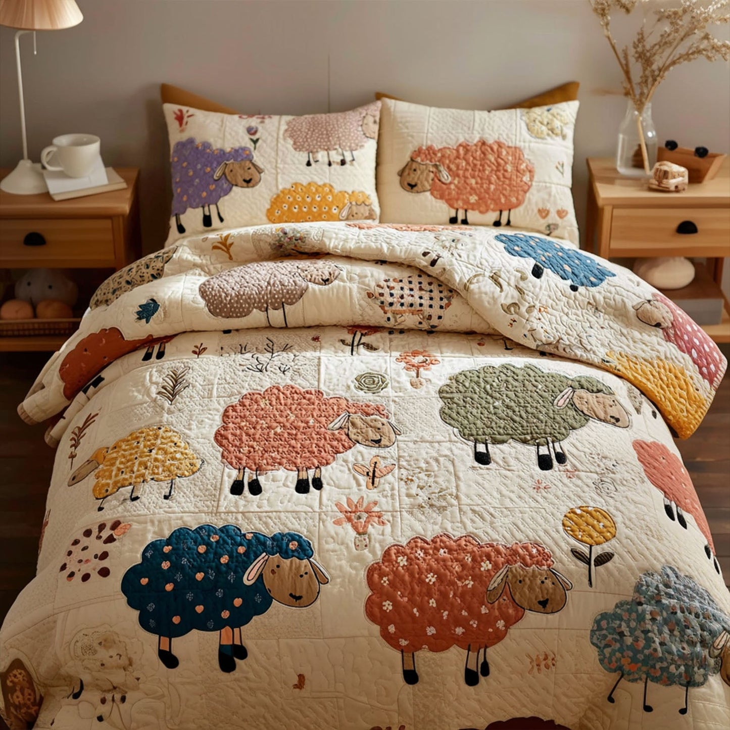 Quiet Meadows 3-Piece Quilted Bedding Set NCU0PT7568