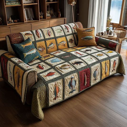 Quiet Waters Collection Quilted Sofa Cover NCU0PT11084