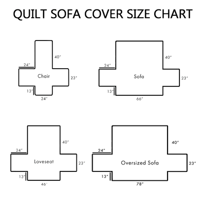 Snowy Path Cabin Quilted Sofa Cover NCU0TV877
