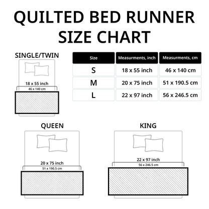 Magnolia Tranquil Quilted Bed Runner NCU0PT7893